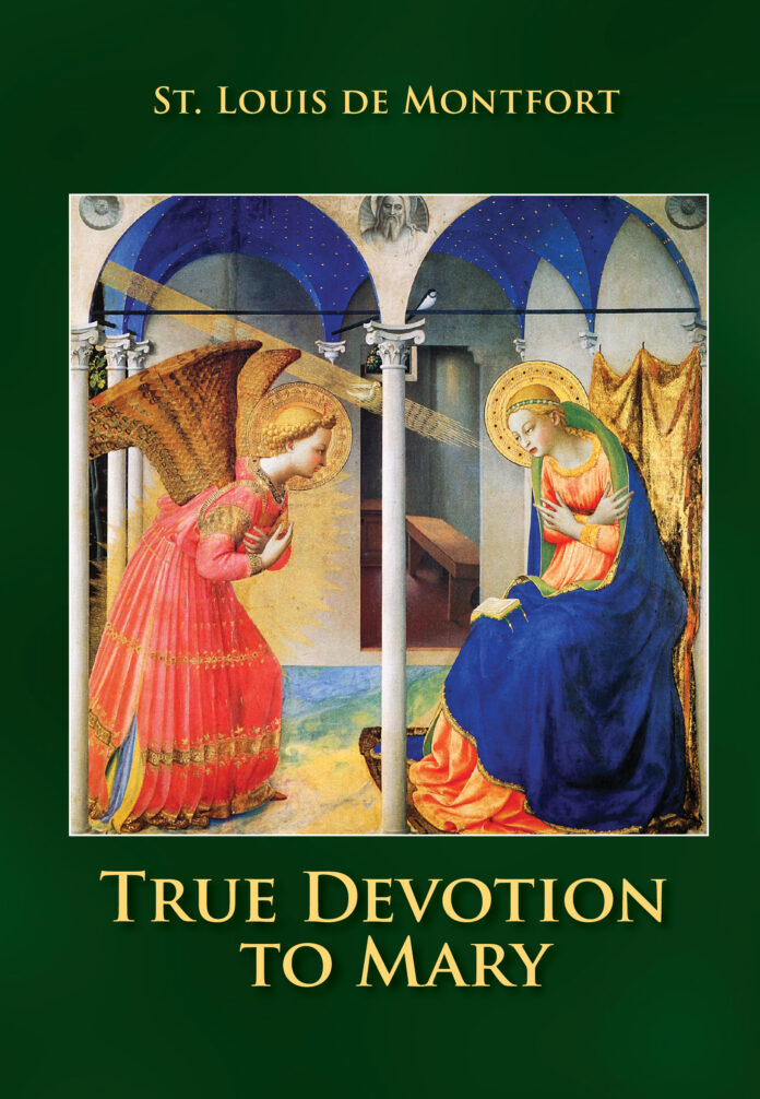 True Devotion 2026 Cover Illustrated cover of True Devotion to Mary by St. Louis de Montfort, New Insights Multimedia edition